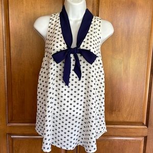MAEVE by ANTHROPOLOGIE Sleeveless Bow Blouse Excellent Condition